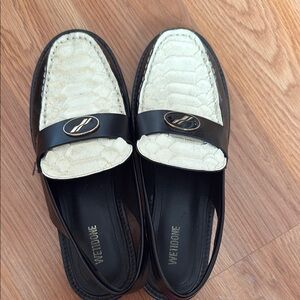 We11Done Black and Cream Loafers